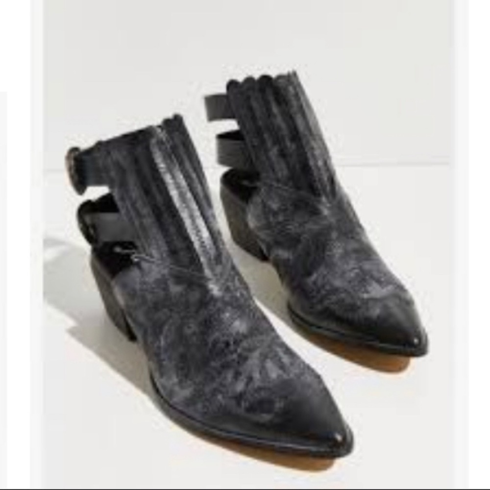 New Free People Isabelle Western Mules sz 38 Ret $190